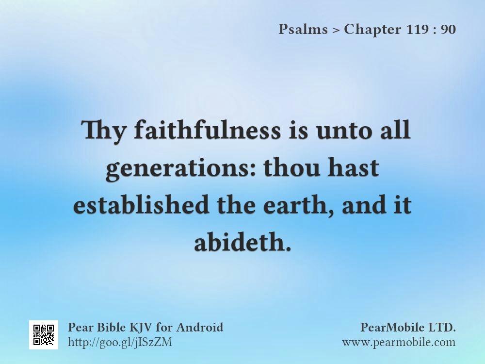 Psalms, Chapter 119:90